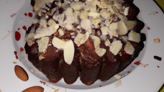 Cake à l'amande et aux pépites de chocolat