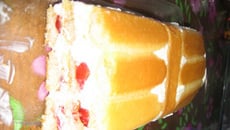 Charlotte aux fraises à la crème de mascarpone