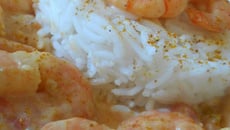 Crevettes lait de coco & tomate
