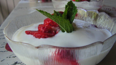Fraises au fromage blanc traditionnelles
