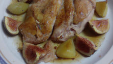 Chapon aux poires et aux figues