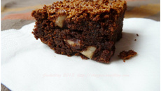 Brownie au chocolat et noix d'Amazonie