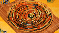 Tarte spirale aux courgettes et carottes