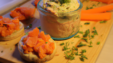 Rillettes de saumon à la brousse