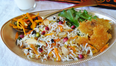 Riz-cocotte à l'orange et au safran
