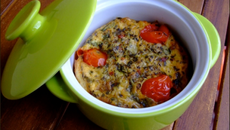 Mini-cocottes de blé aux tomates