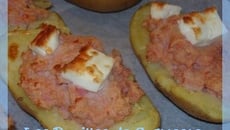 Pommes de terre farcies jambon feta