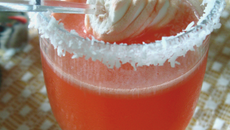 Cocktail rhum et litchi