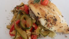 Saint-Pierre et poêlée de légumes du soleil