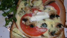 Croque monsieur au roquefort