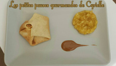 Crêpes aux pommes et son coulis de spéculoos