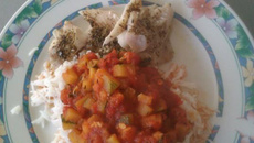 Cougettes à la tomate