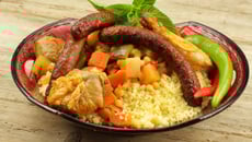 Couscous au poulet et merguez