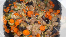 Wok de légumes et nouilles chinoises