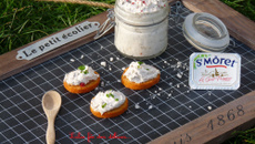 Tartinade de maquereau aux baies roses