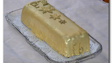 Bûche lingot d'or