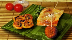 Palmiers à la tomme de Savoie et à la tapenade