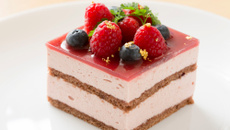 Bavarois aux fruits rouges