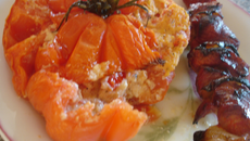 Cœurs de bœuf farcies à la polenta