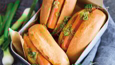 Mini hot dog, saucisses végétales