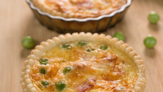 Mini quiches petits pois et bacon