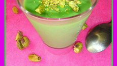 Crème à la pistache, verrine