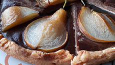 Tarte aux poires et au chocolat