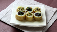 Bouchons de pommes de terre primeur à la tapenade