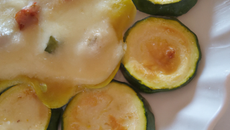 Gratin courgette-patisson savoyard