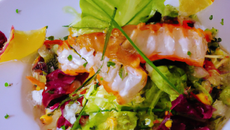 Poisson en salade sucrée