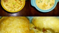 Clafoutis léger aux courgettes,poivrons tricolores et jambon italien