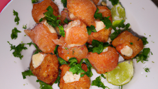 Boulettes de saumon fumé au chèvre