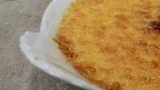 Crème brulée bio et light