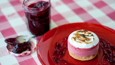 Tartelette soufflée framboise