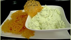 Mousse de courgette et tuiles au parmesan