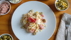 Salade de pâtes au thon mayonnaise