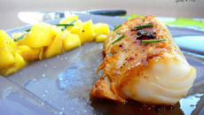 Cabillaud de Norvège aux mangues caramélisées