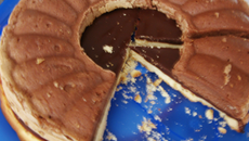 Tarte couronnée choco-caramel