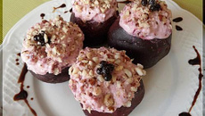 Betteraves farcies au Roquefort