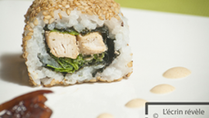 Makis inversés poulet aux 3 gingembres (Saka)