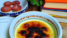Crème brûlée au coquelicot