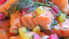 Saumon aux fruits