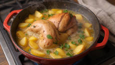 Faisan au cidre et aux pommes