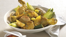 Tajine de poulet à l'aigre-doux