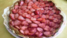 Tarte fraise rhubarbe