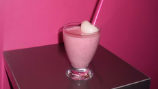 Smoothie rose framboise