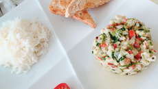 Tartare de daurade normande au gingembre à l'huile d'olive