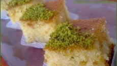 Basboussa aux pistaches