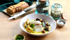 Dos de cabillaud safrané aux champignons