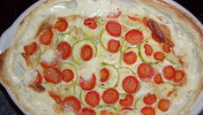 Gratin raviole courgette